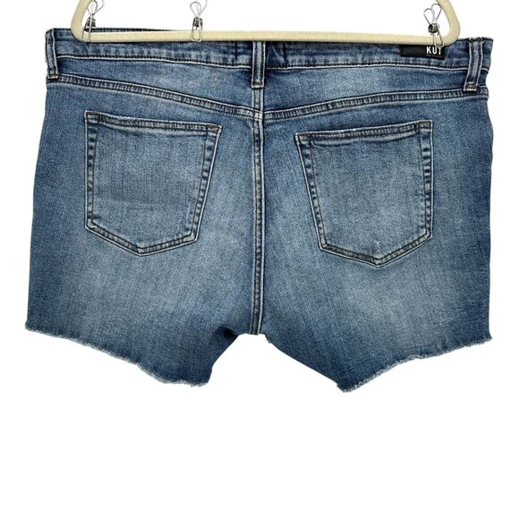 Kut From The Kloth Womens 18 Shorts Gidget Fray Short Distressed Denim Jean - Picture 2 of 7